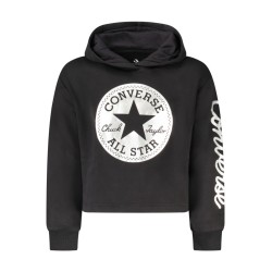 CONVERSE FELPA SENZA ZIP BAMBINA NERO