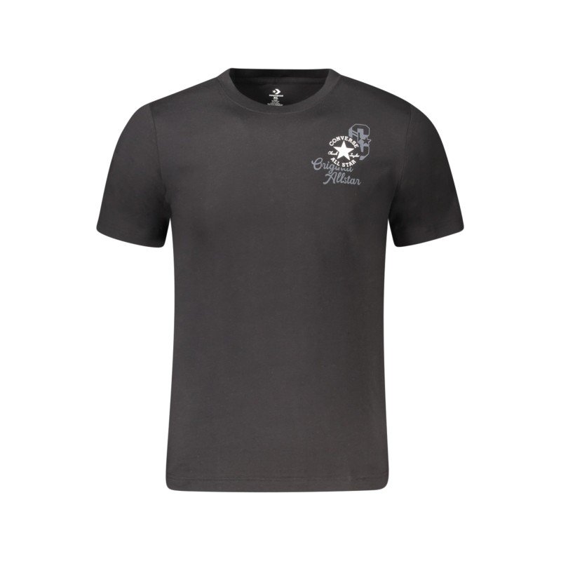 CONVERSE T-SHIRT MANICHE CORTE BAMBINO NERO