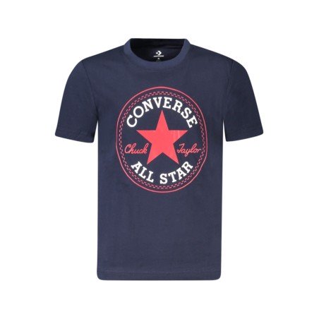 CONVERSE T-SHIRT MANICHE CORTE BAMBINO BLU