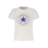 CONVERSE T-SHIRT MANICHE CORTE BAMBINO BIANCO