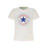 CONVERSE T-SHIRT MANICHE CORTE BAMBINO BIANCO