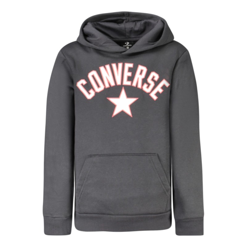 CONVERSE FELPA SENZA ZIP BAMBINO NERO