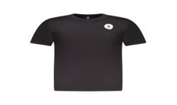 CONVERSE T-SHIRT MANICHE CORTE BAMBINO NERO