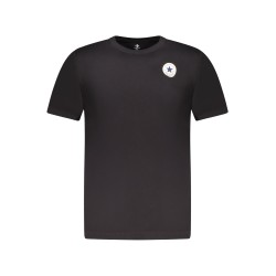 CONVERSE T-SHIRT MANICHE CORTE BAMBINO NERO