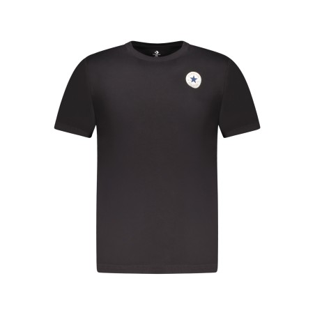 CONVERSE T-SHIRT MANICHE CORTE BAMBINO NERO