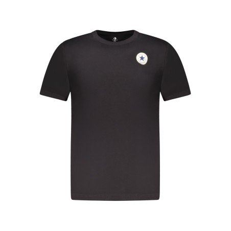 CONVERSE T-SHIRT MANICHE CORTE BAMBINO NERO