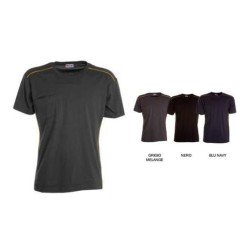 T-Shirt KOCISS con piping reflex 100% cotone jersey pettinato