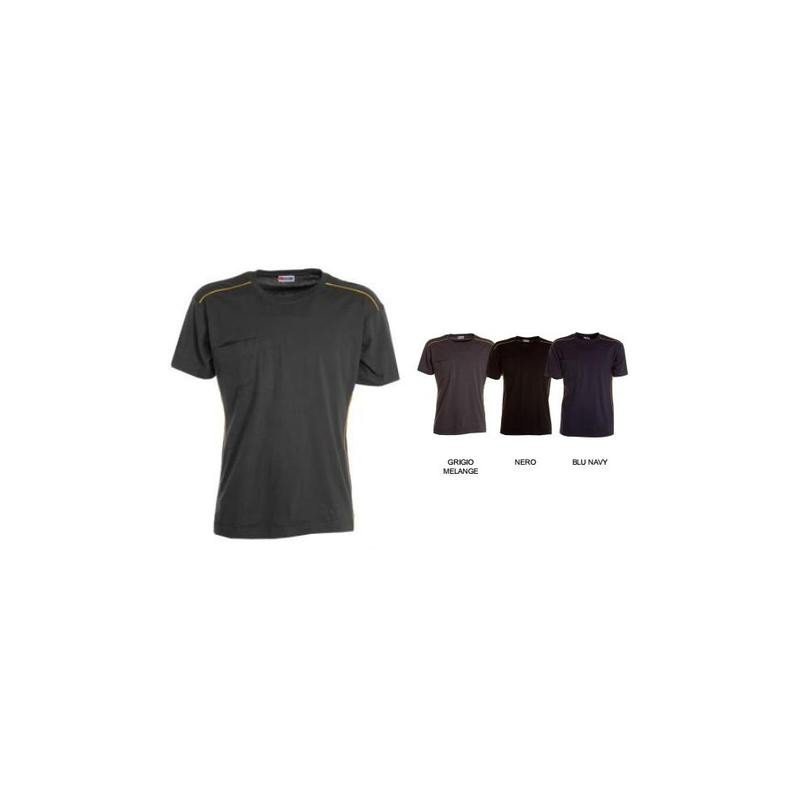 T-Shirt KOCISS con piping reflex 100% cotone jersey pettinato