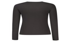 GUESS JEANS T-SHIRT MANICHE LUNGHE DONNA NERO