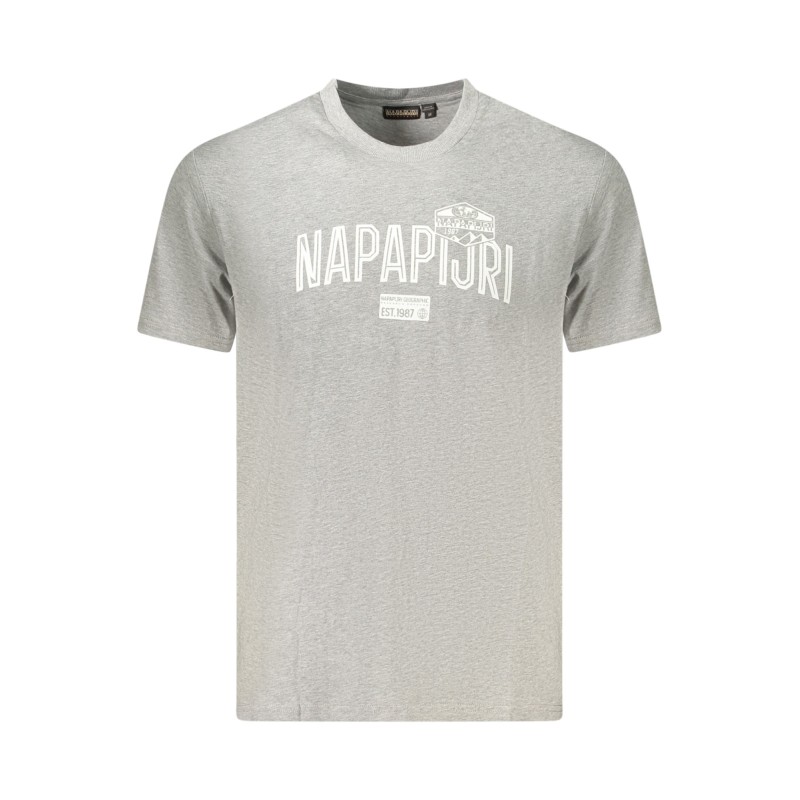 NAPAPIJRI T-SHIRT MANICHE CORTE UOMO GRIGIO