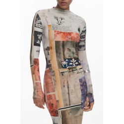 DESIGUAL ABITO LUNGO DONNA BEIGE