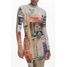 DESIGUAL ABITO LUNGO DONNA BEIGE