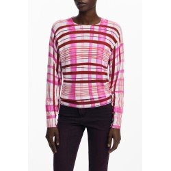 DESIGUAL MAGLIA DONNA ROSA