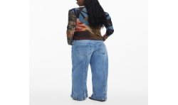 DESIGUAL T-SHIRT MANICHE LUNGHE DONNA NERO