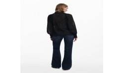 DESIGUAL CAMICIA MANICHE LUNGHE DONNA NERO