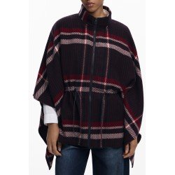 DESIGUAL PONCHO DONNA NERO