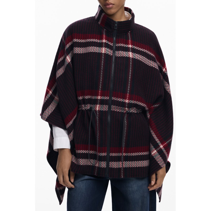 DESIGUAL PONCHO DONNA NERO