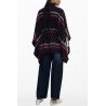DESIGUAL PONCHO DONNA NERO