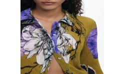 DESIGUAL CAMICIA MANICHE LUNGHE DONNA VERDE