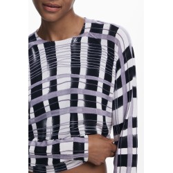 DESIGUAL MAGLIA DONNA BIANCO