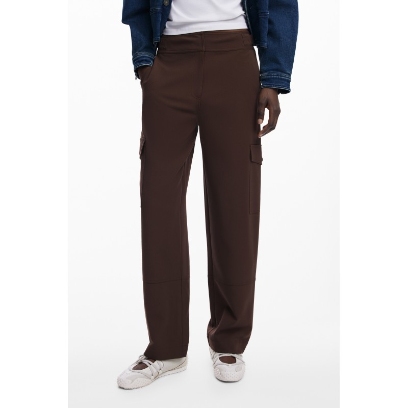 DESIGUAL PANTALONE DONNA MARRONE