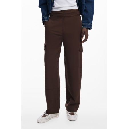 DESIGUAL PANTALONE DONNA MARRONE