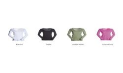 T-shirt sfiancata da donna manica lunga con girocollo ampio