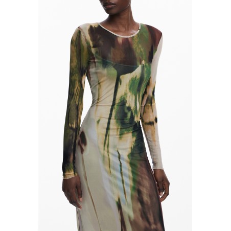 DESIGUAL ABITO LUNGO DONNA VERDE