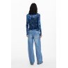 DESIGUAL CARDIGAN DONNA BLU