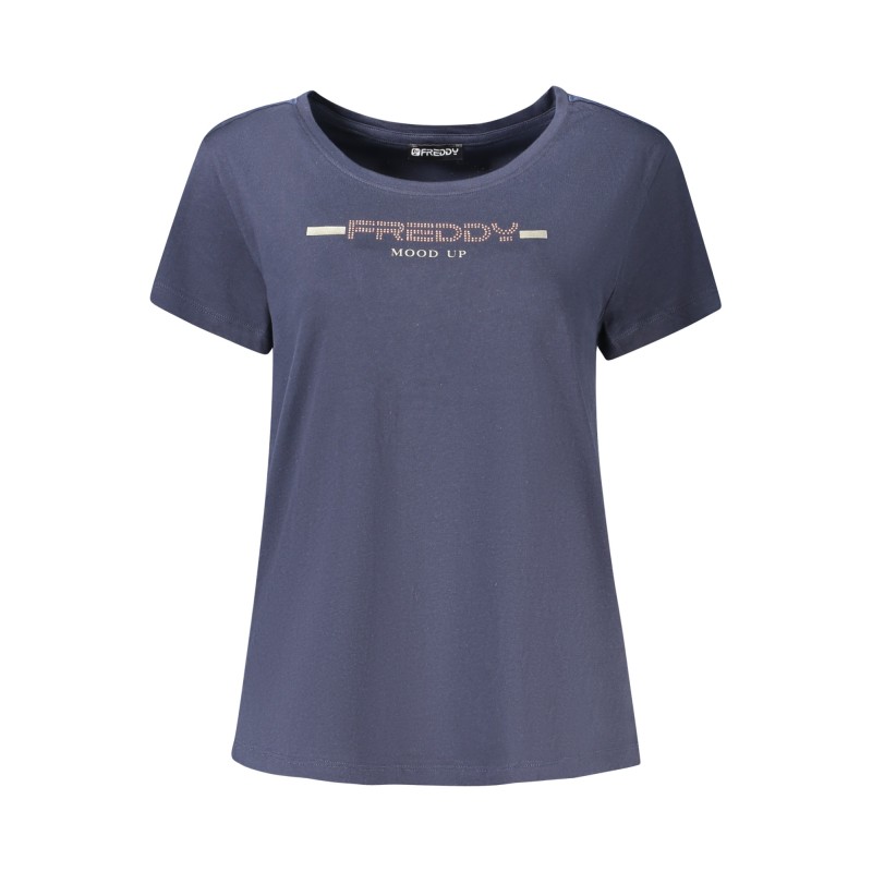 FREDDY T-SHIRT MANICHE CORTE DONNA BLU