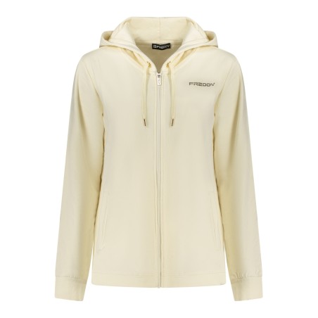 FREDDY FELPA CON ZIP DONNA BIANCO