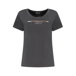 FREDDY T-SHIRT MANICHE CORTE DONNA NERO