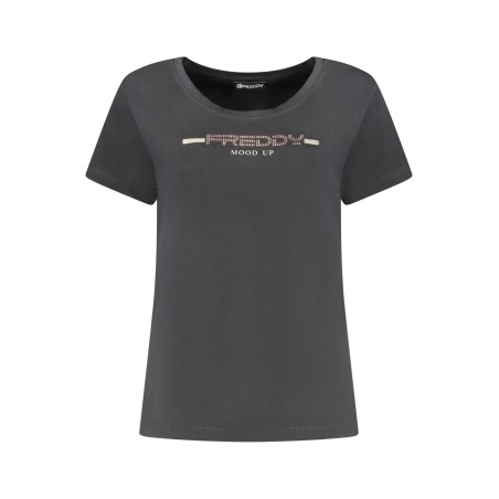 FREDDY T-SHIRT MANICHE CORTE DONNA NERO