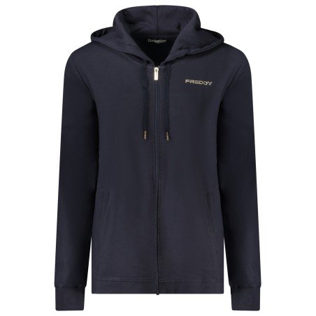FREDDY FELPA CON ZIP DONNA BLU