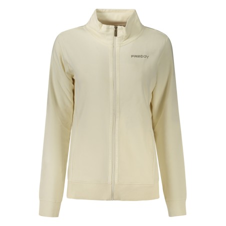 FREDDY FELPA CON ZIP DONNA BIANCO