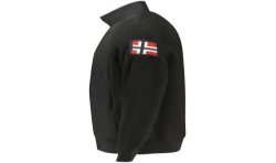 NORWAY 1963 FELPA CON ZIP UOMO NERO