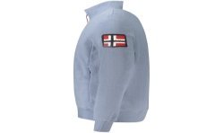 NORWAY 1963 FELPA CON ZIP UOMO BLU