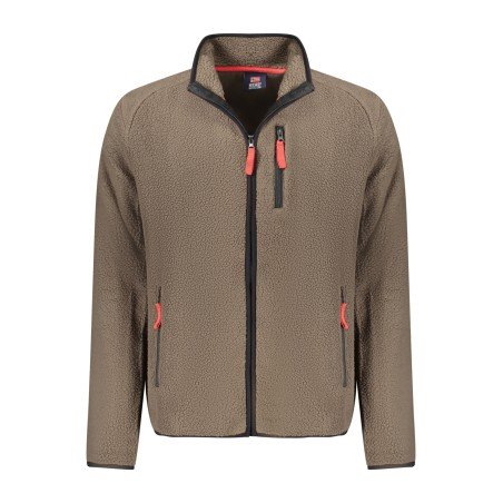 NORWAY 1963 FELPA CON ZIP UOMO MARRONE