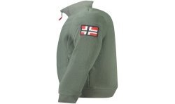 NORWAY 1963 FELPA CON ZIP UOMO VERDE