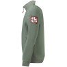 NORWAY 1963 FELPA CON ZIP UOMO VERDE