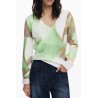 DESIGUAL MAGLIA DONNA VERDE