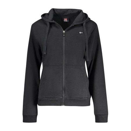 NORWAY 1963 FELPA CON ZIP DONNA NERO