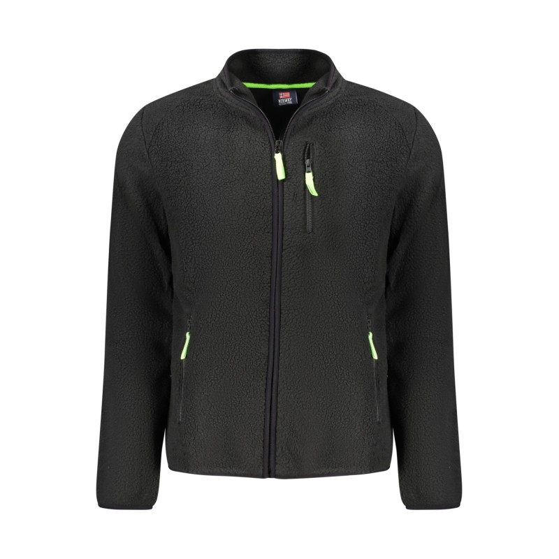 NORWAY 1963 FELPA CON ZIP UOMO NERO