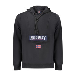 NORWAY 1963 FELPA SENZA ZIP UOMO NERO