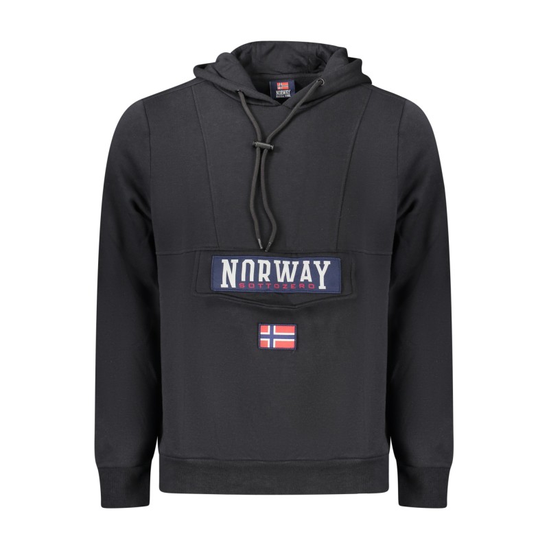 NORWAY 1963 FELPA SENZA ZIP UOMO NERO