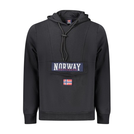 NORWAY 1963 FELPA SENZA ZIP UOMO NERO