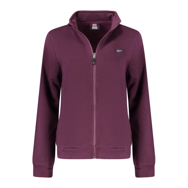 NORWAY 1963 FELPA CON ZIP DONNA VIOLA