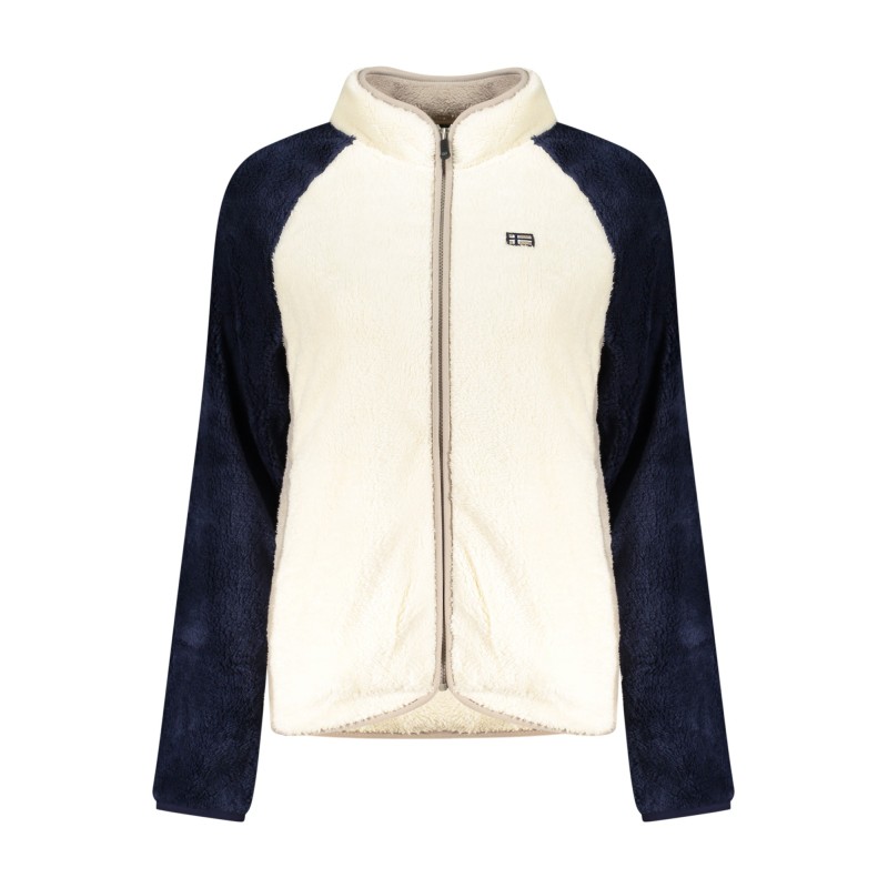 NORWAY 1963 FELPA CON ZIP DONNA BIANCO