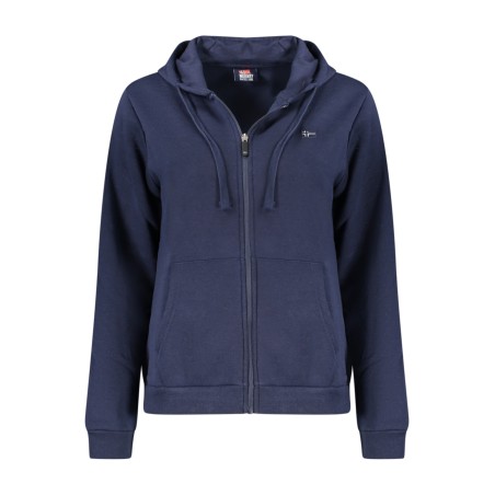 NORWAY 1963 FELPA CON ZIP DONNA BLU