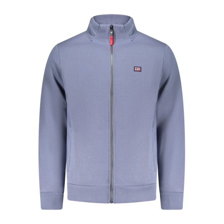 NORWAY 1963 FELPA CON ZIP UOMO BLU